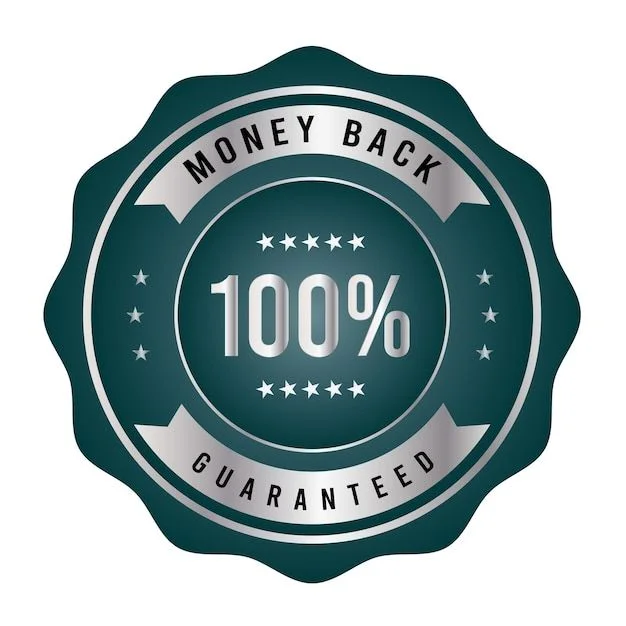 Money back guaranteed badge